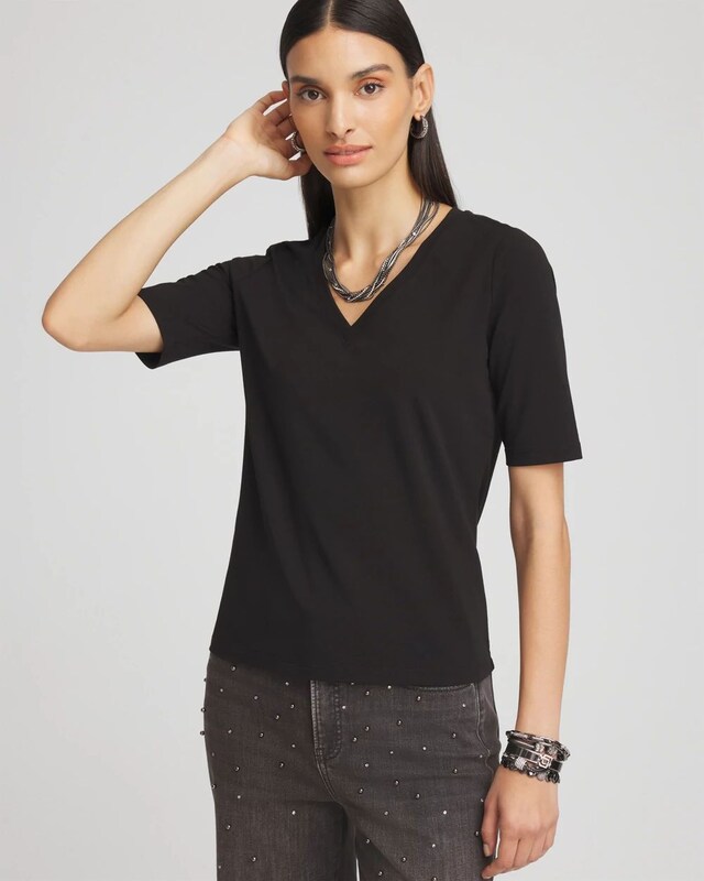 Perfect Elbow Sleeve Tee - image 1